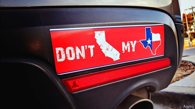 CA and TX have different visions