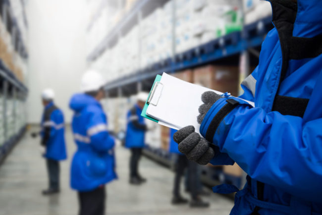 Freezing room or warehouse for Foods