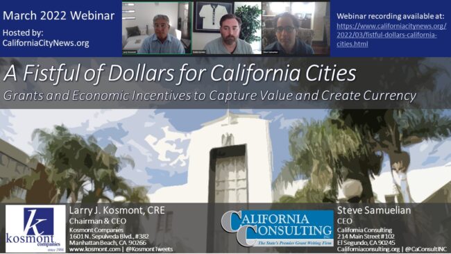 Image – Fistfull of Dollars Grants and Econ Dev Tools – Webinar with CA Consulting – March 30 2022